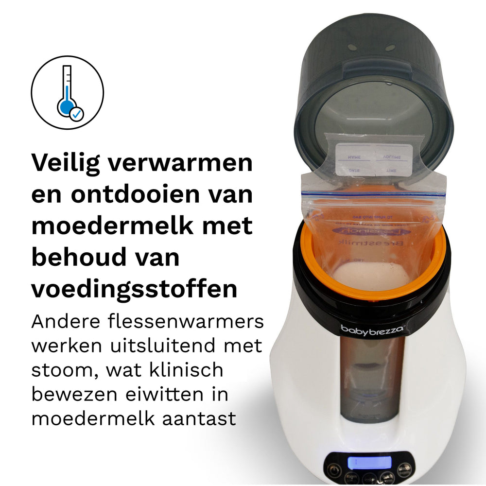 Safe & Smart Bottle Warmer - Voor moedermelk, flesvoeding én potjes babyvoeding. - product thumbnail