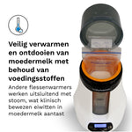 Safe & Smart Bottle Warmer - Voor moedermelk, flesvoeding én potjes babyvoeding. - product thumbnail