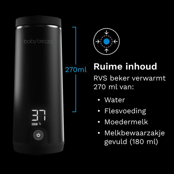 Superfast Portable Warmer - Draagbare flessenwarmer voor (moeder)melk of water - product thumbnail