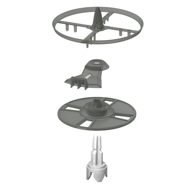 Roerwiel, meetwiel, siliconen schraper en as set (Formula Pro Advanced) - product thumbnail